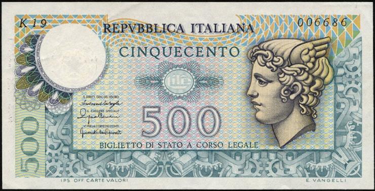 Italien / Italy P.095 500 Lire 1976 (2) 