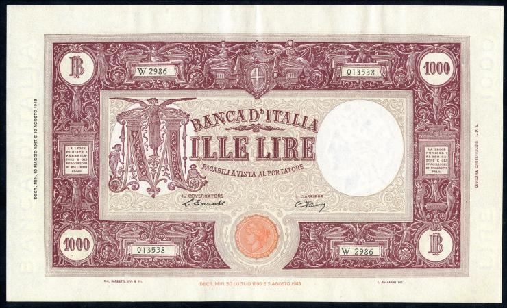 Italien / Italy P.072c 1000 Lire 19.5.1947 (1/1-) 