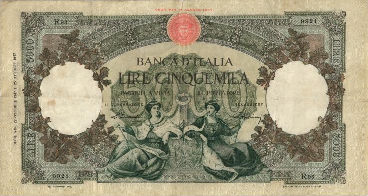 Italien / Italy P.085a 5.000 Lire 27.10.1947 (4) 