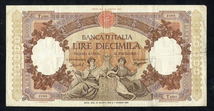 Italien / Italy P.089c 10.000 Lire 21.8.1959 (3) 