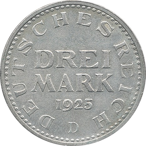 J.312 • 3 Mark 1925 D 