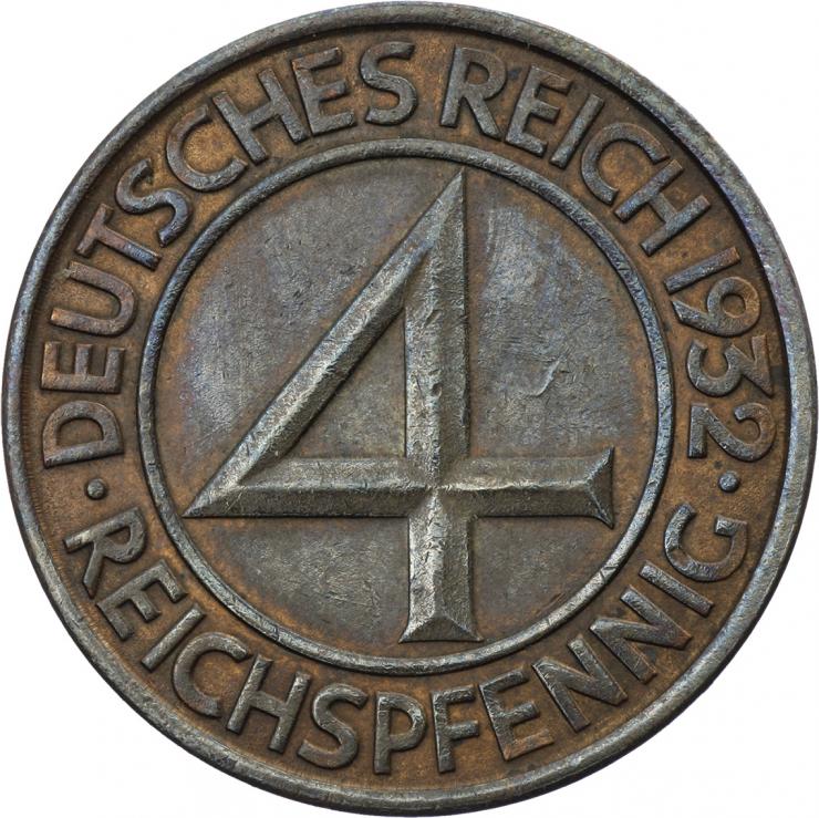 J.315 • 4 Reichspfennig 1932 F 