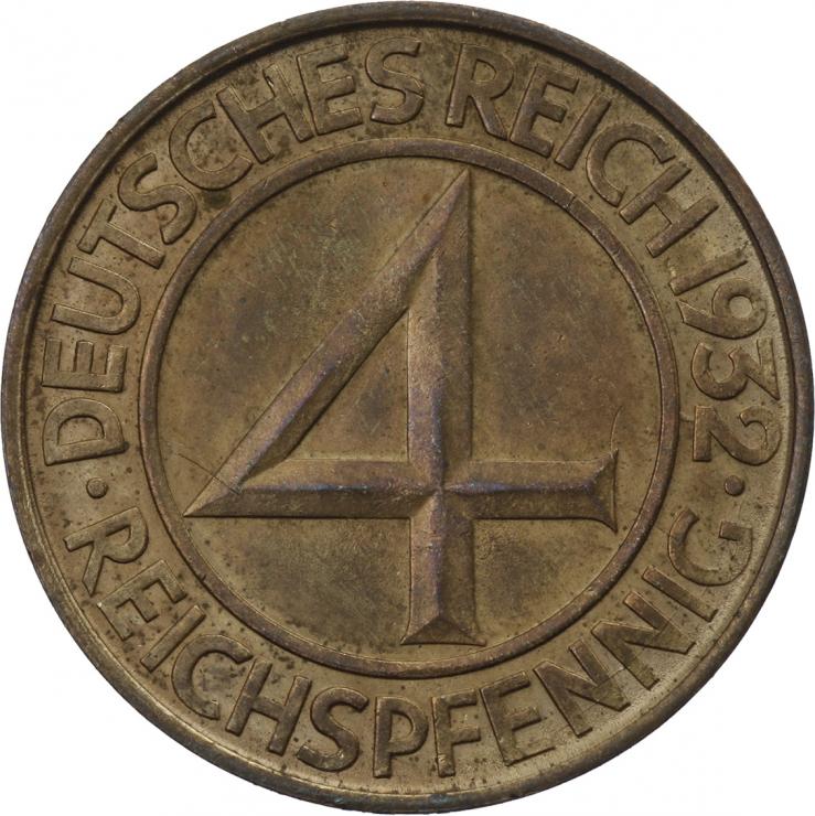 J.315 • 4 Reichspfennig 1932 D 