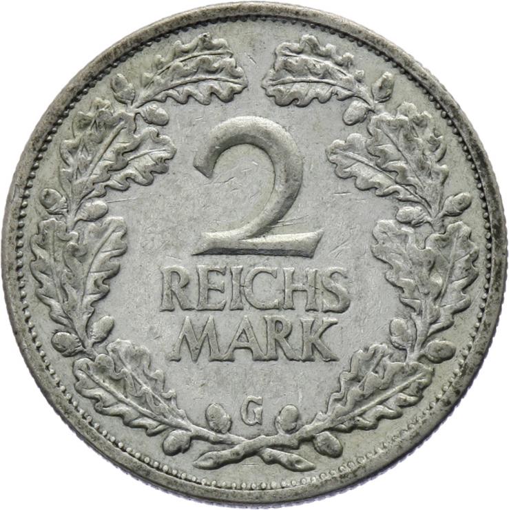 J.320 • 2 Reichsmark 1926 G 