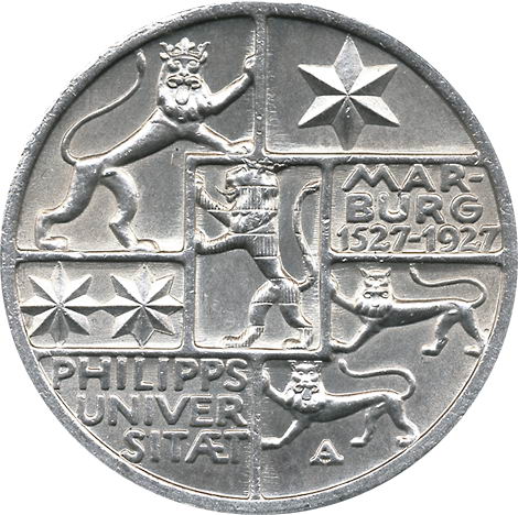 J.330 • 3 Reichsmark Marburg 1927 