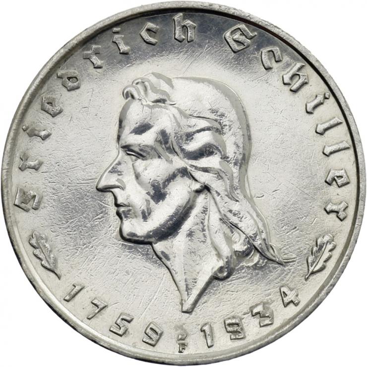 J.358 • 2 Reichsmark Schiller 1934 