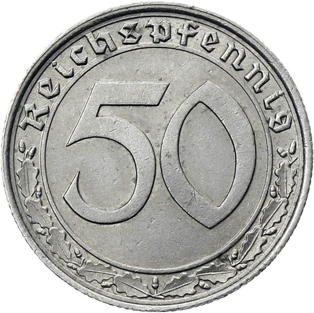 J.365 • 50 Reichspfennig 1939 A 