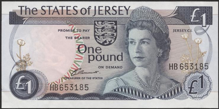 Jersey P.11a 1 Pound (1976-88) (1) 