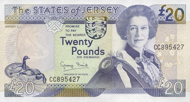 Jersey P.23 20 Pounds (1993) (1) 
