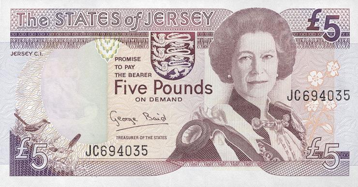 Jersey P.21 5 Pounds (1993) (1) 