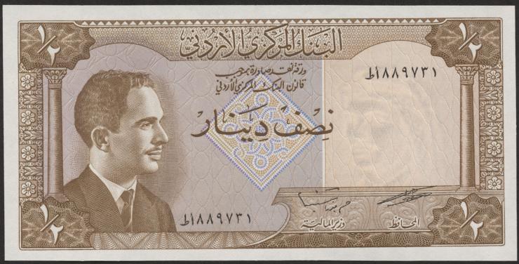 Jordanien / Jordan P.13c 1/2 Dinar 1959 (1) 