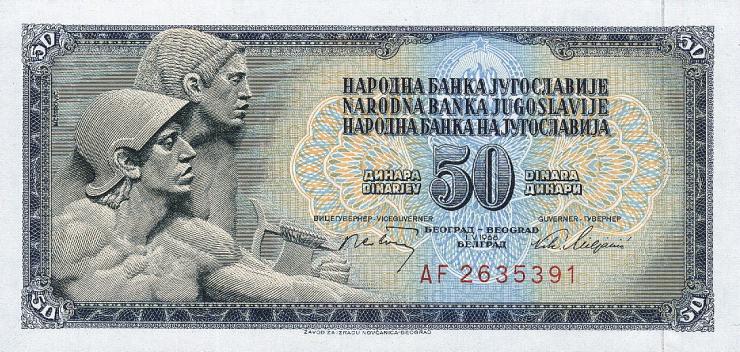 Jugoslawien / Yugoslavia P.083c 50 Dinara 1968 (1) 