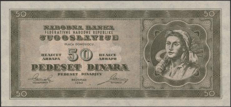 Jugoslawien / Yugoslavia P.067U 50 Dinara 1950 (1) 