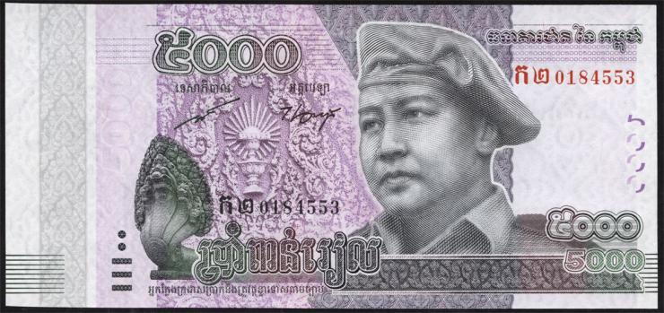 Kambodscha / Cambodia P.68 5000 Riels 2015 (1) 