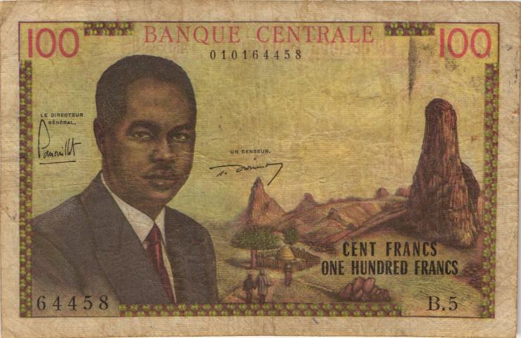 Kamerun / Cameroun P.10 100 Francs (1962) (4) 