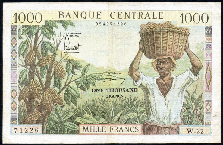 Kamerun / Cameroun P.12 1000 Francs (1962) (3) 