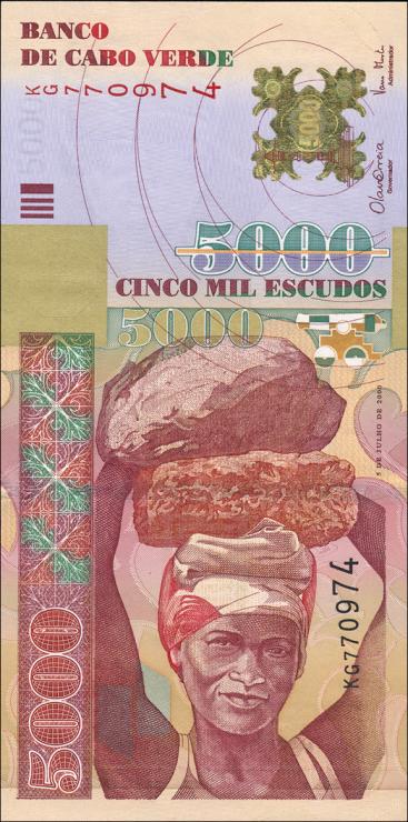 Kap Verde / Cape Verde P.67 5000 Escudos 2000 (1) 