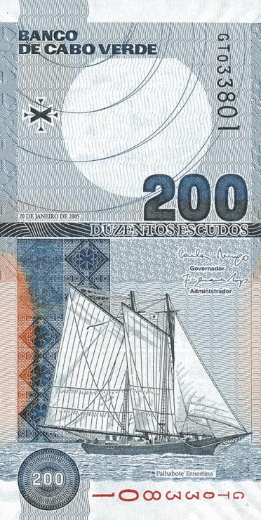Kap Verde / Cape Verde P.68 200 Escudos 2005 (1) 
