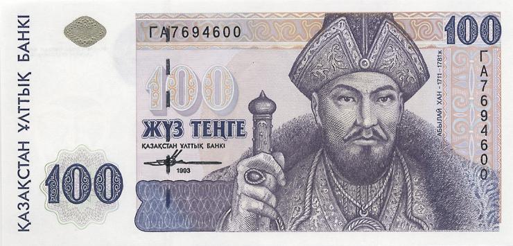 Kasachstan / Kazakhstan P.13b 100 Tenge 1993 (1) 