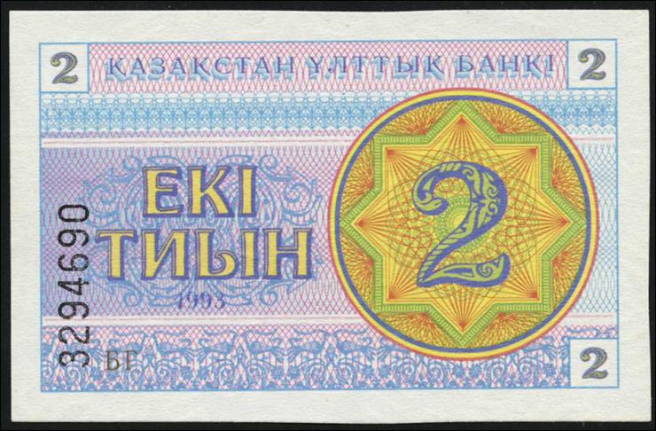 Kasachstan / Kazakhstan P.02c 2 Tyin 1993 (1) 