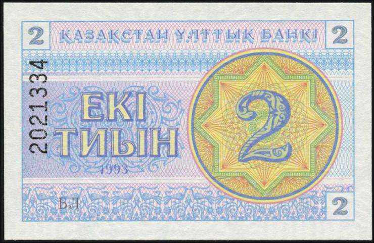 Kasachstan / Kazakhstan P.02d 2 Tyin 1993 (1) 