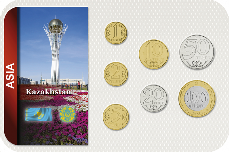 Kursmünzensatz Kasachstan / Coin Set Kazakhstan 