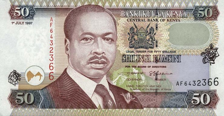 Kenia / Kenya P.36b 50 Shillings 1997 (1) 