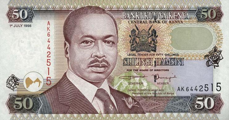 Kenia / Kenya P.36c 50 Shillings 1998 (1) 