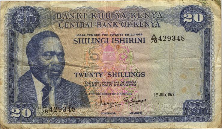 Kenia / Kenya P.08d 20 Shillings 1973 (4) 