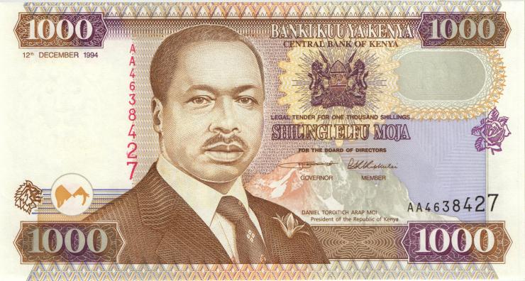 Kenia / Kenya P.34a 1000 Shillings 1994 (1) 