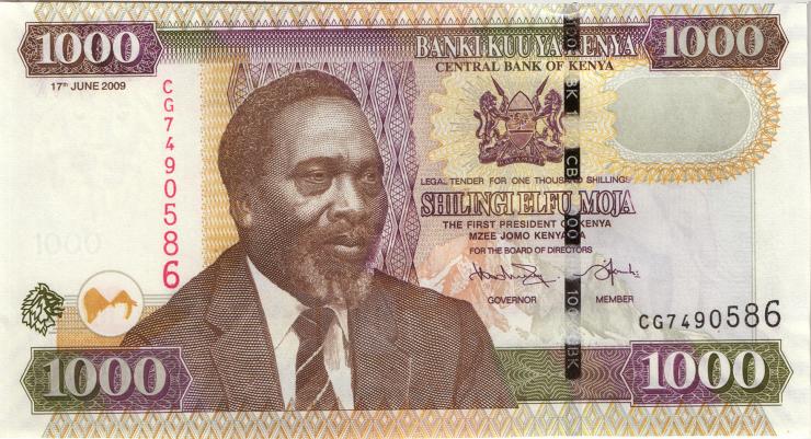 Kenia / Kenya P.51d 1000 Shillings 2009 (1) 