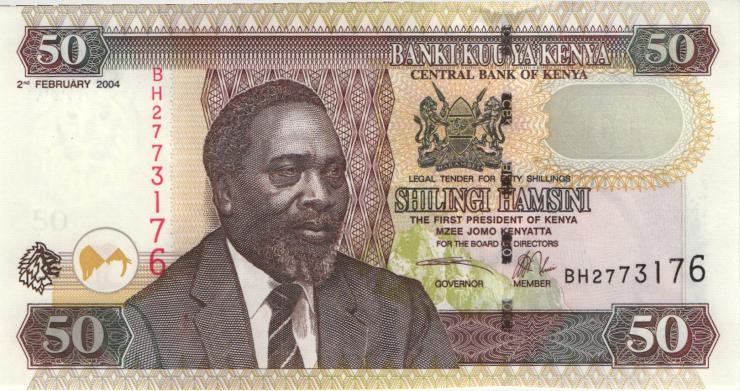 Kenia / Kenya P.41b 50 Shillings 2004 (1) 