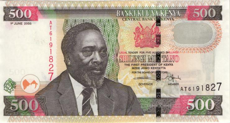 Kenia / Kenya P.50a 500 Shillings 2005 (1) 