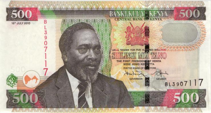 Kenia / Kenya P.50e 500 Shillings 2010 (1) 