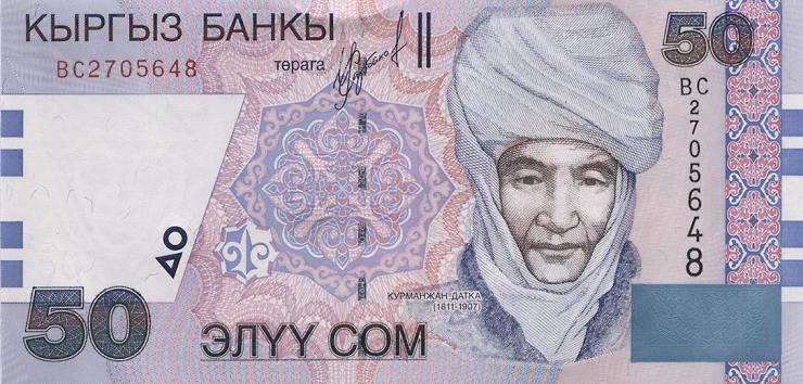Kirgistan / Kyrgyzstan P.20 50 Som 2002 (1) 