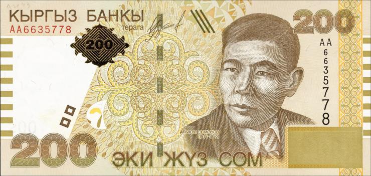 Kirgistan / Kyrgyzstan P.16 200 Som 2000 (1) 