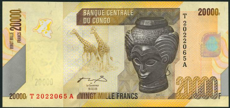 Kongo / Congo P.104a 20000 Francs 2006 (2013) (1) 