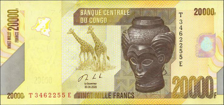 Kongo / Congo P.104c 20.000 Francs 2020 (1) 