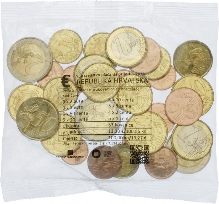 Kroatien Eurokursmünzen 2023 Starterkit 