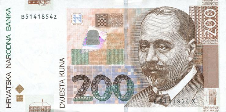 Kroatien / Croatia P.42a 200 Kuna 2002 (1) 