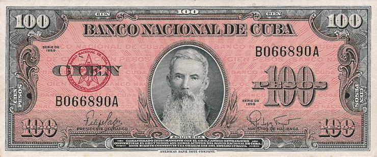 Kuba / Cuba P.093 100 Pesos 1959 (1) 
