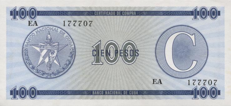 Kuba / Cuba P.FX25 100 Pesos o.J. Serie C (1) 