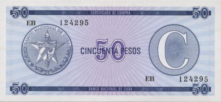 Kuba / Cuba P.FX24 50 Pesos o.J. Serie C (1) 