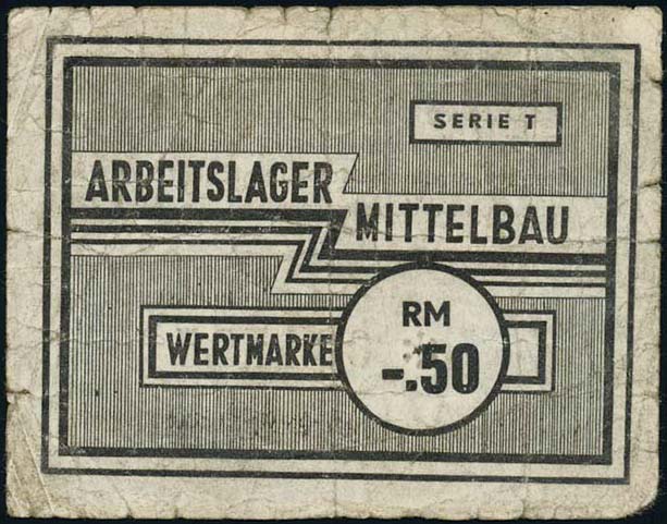 KZ Arbeitslager Mittelbau -.50 RM (4) 