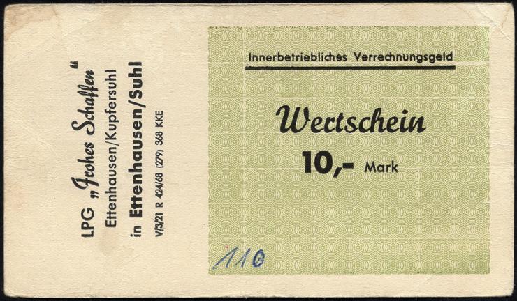 L.027.5 LPG Ettenhausen/Kupfersuhl "Frohes Schaffen" 10 Mark (1) 