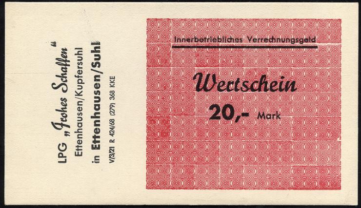 L.027.6 LPG Ettenhausen/Kupfersuhl "Frohes Schaffen" 20 Mark (1) 