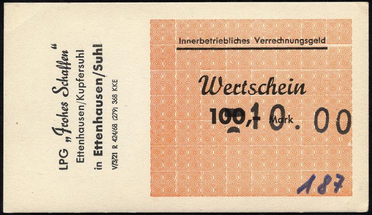 L.027.8 LPG Ettenhausen/Kupfersuhl "Frohes Schaffen" 100 Mark (1) 