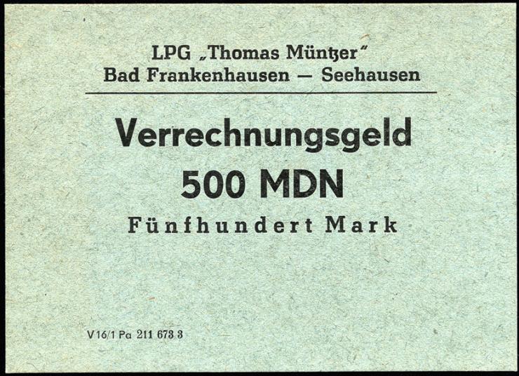 L.029I.7 LPG Bad Frankenhausen-Seehausen "Thomas Müntzer" 500 MDN (1) 