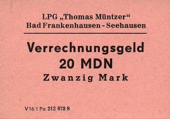 L.029I.3 LPG Bad Frankenhausen-Seehausen "Thomas Müntzer" 20 MDN (1) 