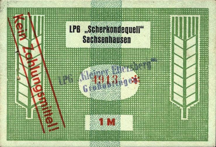 L.048.2 LPG Großobringen "Kleiner Ettersberg" 1 Mark (1) 